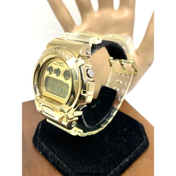 Casio Men's Watch G-Shock GM6900SG Gold Clear Resin Digital 48mm Sport 3230 - Picture 2 of 14